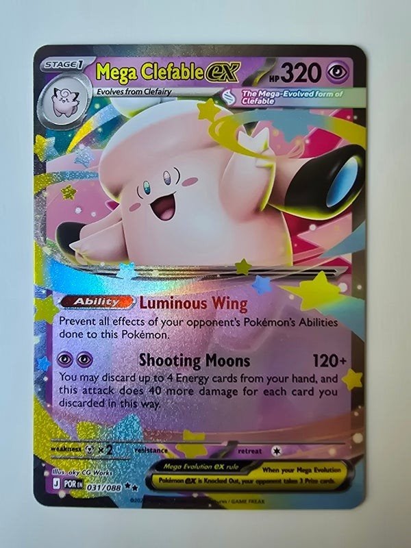 MEGA CLEFABLE EX (PERFECT ORDER 031/088) (TRADING CARD), Verzenden, Zo goed als nieuw
