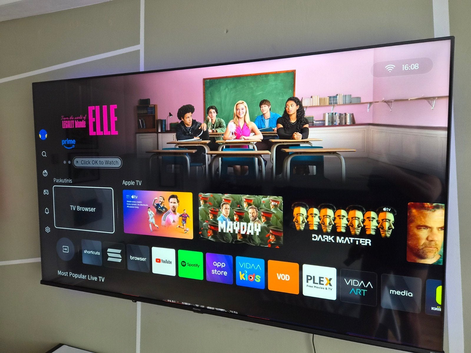 Foto 2 van Hisense 65 inch 4K UHD Smart TV (65A6K)