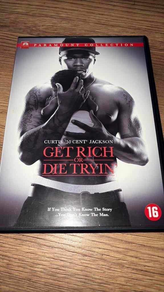 Get Rich or Die Tryin’ met Curtis “50 Cent” Jackson., Vanaf 16 jaar, Ophalen of Verzenden, Zo goed als nieuw, Actiethriller