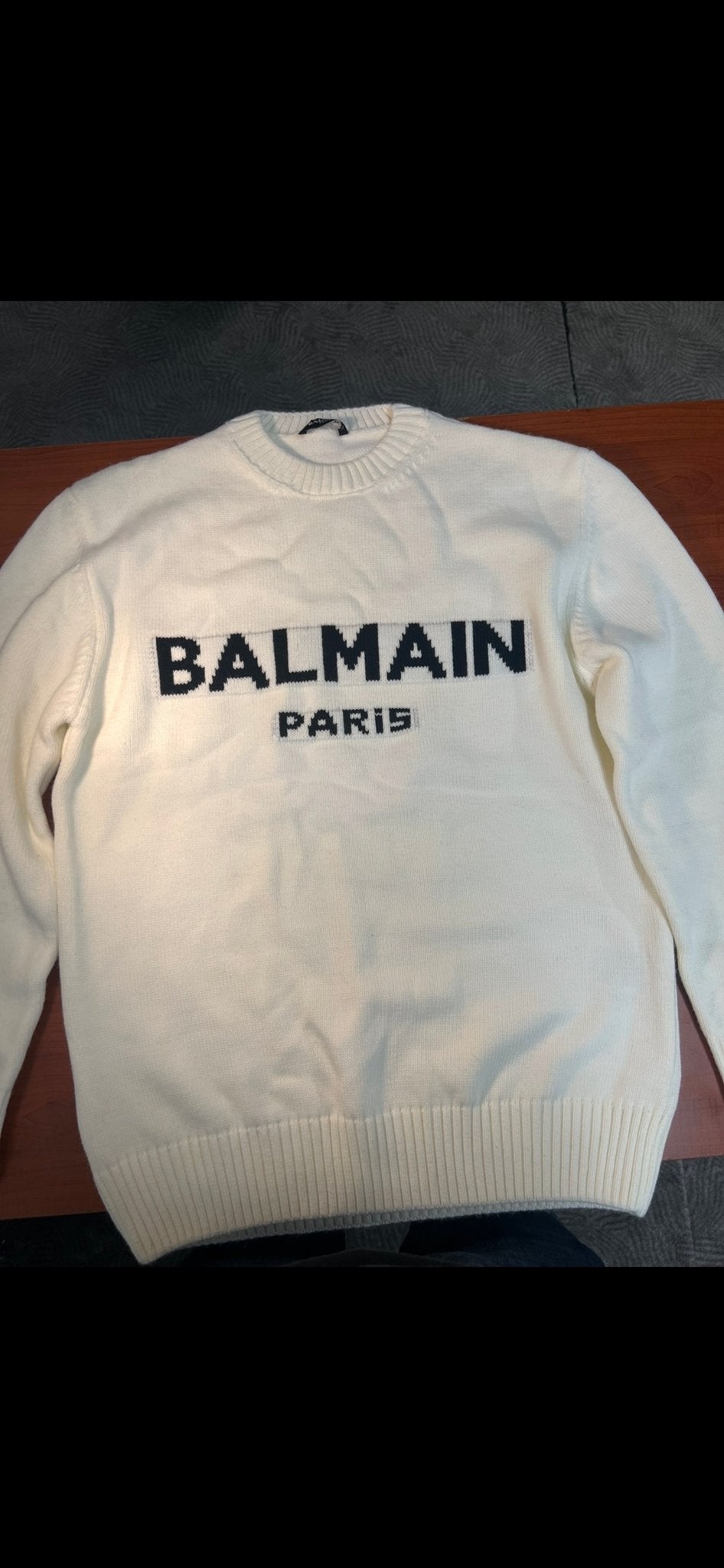 Balmain winter trui - Nieuw met QR code - Maat XL, Ophalen of Verzenden, Nieuw, Maat 56/58 (XL), Wit