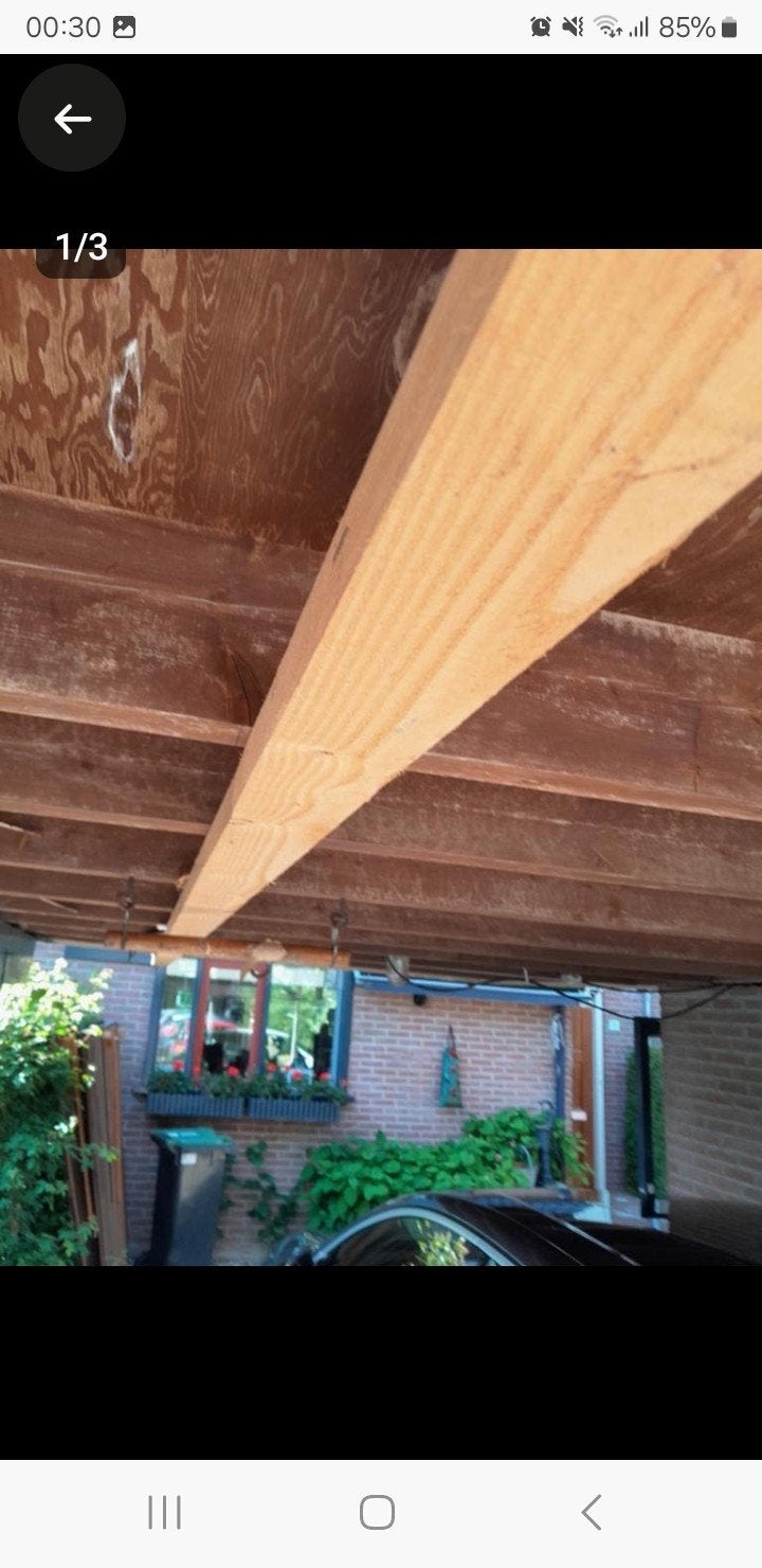 Fijn bezaagde BALK 10 x 5 cm 5 meter lang.
Douglas volgens m, Tuin en Terras, Schaduwdoeken, Ophalen
