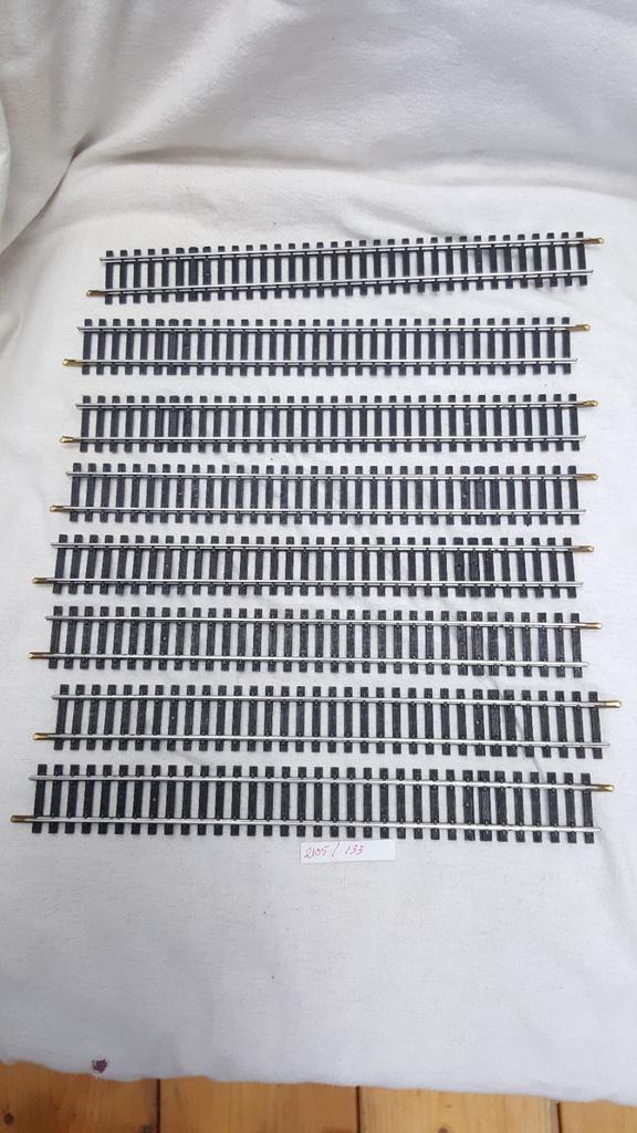 Jouef H0 475 rechte rails L= 25 cm 8 stuks € 4,00, Gelijkstroom, Jouef, Rails, Ophalen of Verzenden