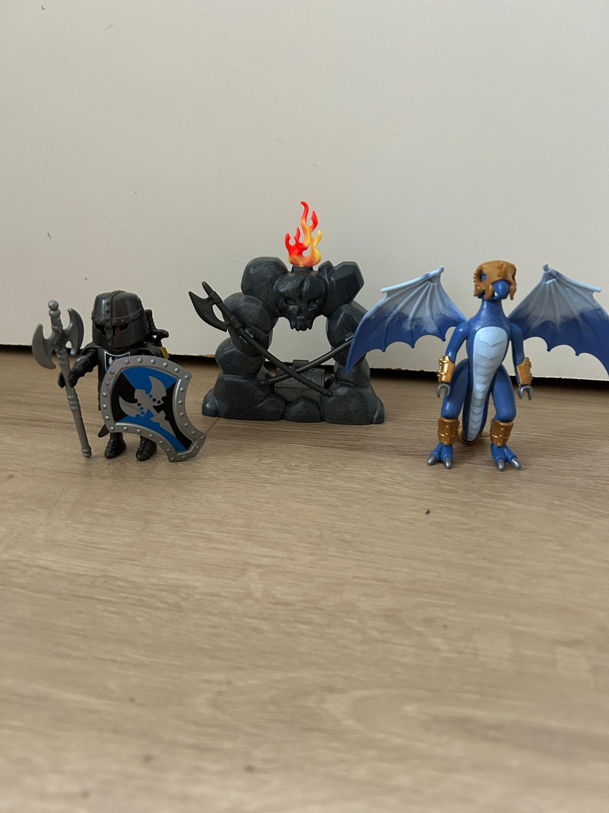 Playmobil Draak, Ridder Set met reüne en koffer, Ophalen of Verzenden, Gebruikt