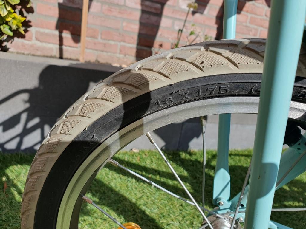 Alpina Cargo meisjesfiets 16 inch met mand en bloemenslinger, Fietsen en Brommers, Ophalen, Terugtraprem, Gebruikt, Alpina