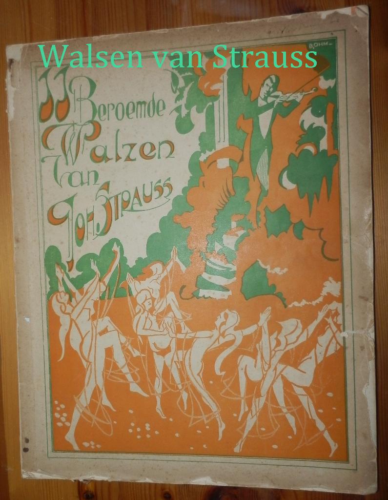 Bo239 bladmuziek beroemde walsen van johan strauss, Ophalen of Verzenden, Gebruikt, Artiest of Componist, Klassiek