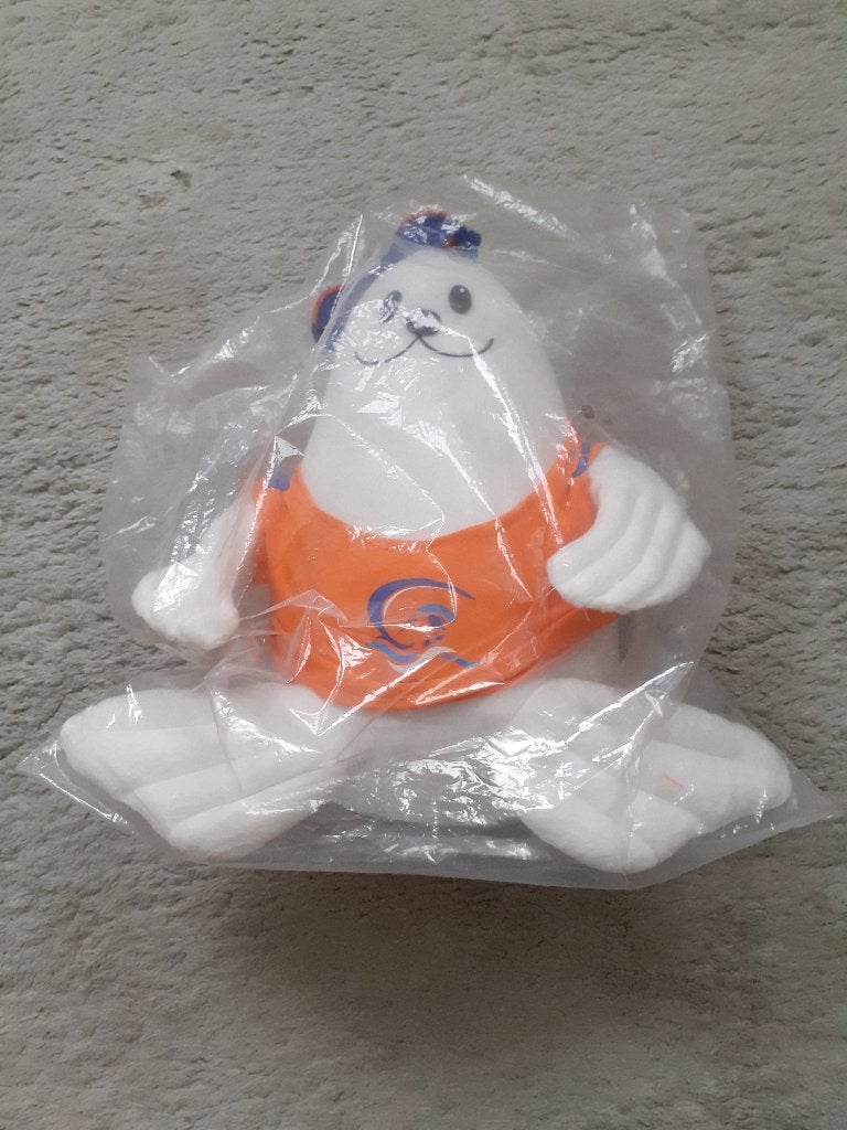 knuffel mascotte zeeleeuw EK zwemmen Eindhoven 2008, Ophalen of Verzenden, Nieuw, Overige sporten, Beeldje of Poppetje