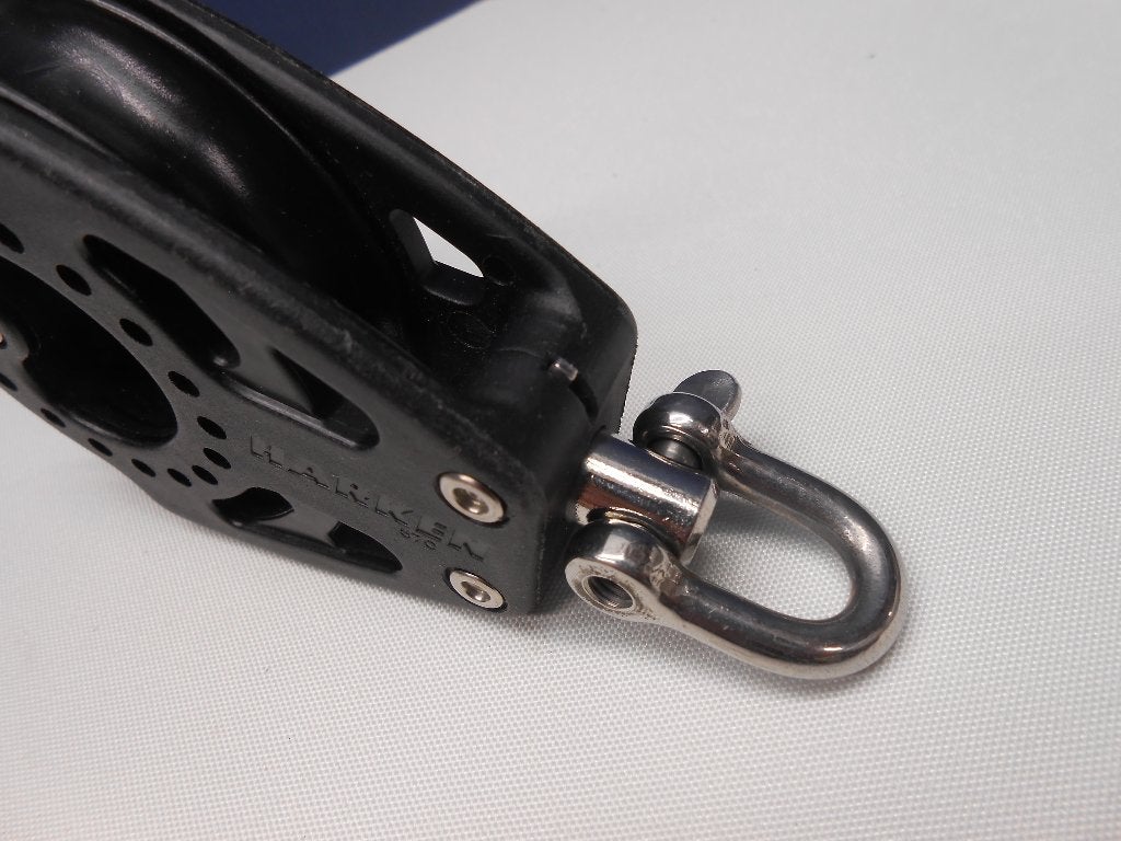 Harken Carbo Enkelschijfs Blok / Katrol, voor 10 mm lijn, Ophalen of Verzenden, Nieuw, Lijn of Blok