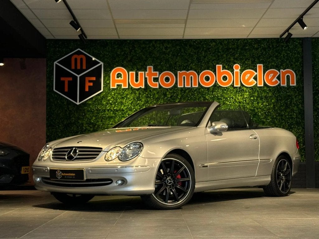 Mercedes-Benz CLK-klasse Cabrio 320 Elegance 218 PK V6 |LEDE, Automaat, Gebruikt, Zwart, 4 stoelen