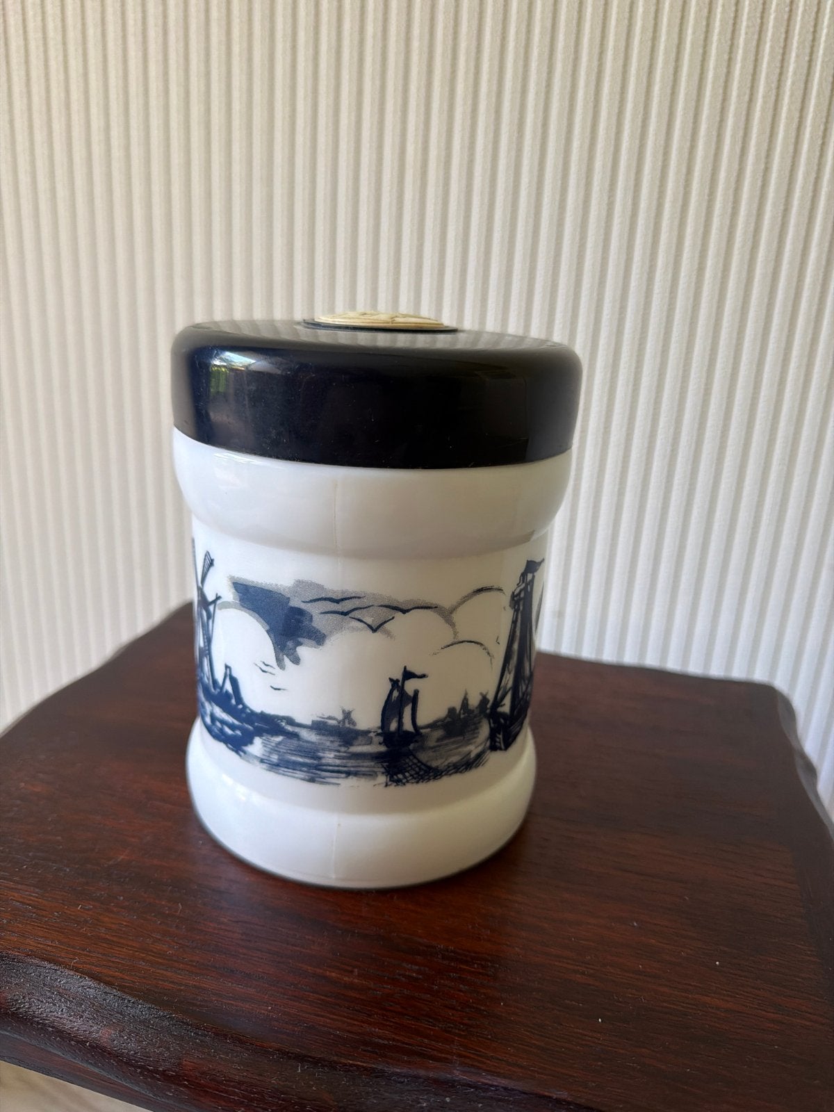 Vintage Willem II Sigarenfabrieken Opaline Pot, Ophalen of Verzenden