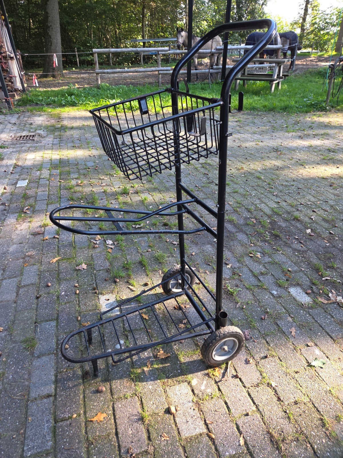 zadelkar, zadelcaddy, Dieren en Toebehoren, Ophalen, Zo goed als nieuw