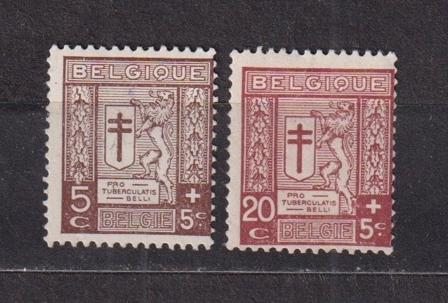 België 1926 Tuberculozebestrijding 2 variëteiten **, Ophalen, Postfris, Postfris
