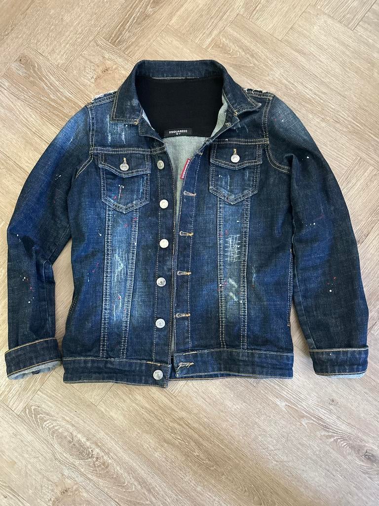 Dsquared2 spijkerjack voor jongens - Maat 12 jaar, Ophalen of Verzenden, Zo goed als nieuw, Dsquared2, Jongen
