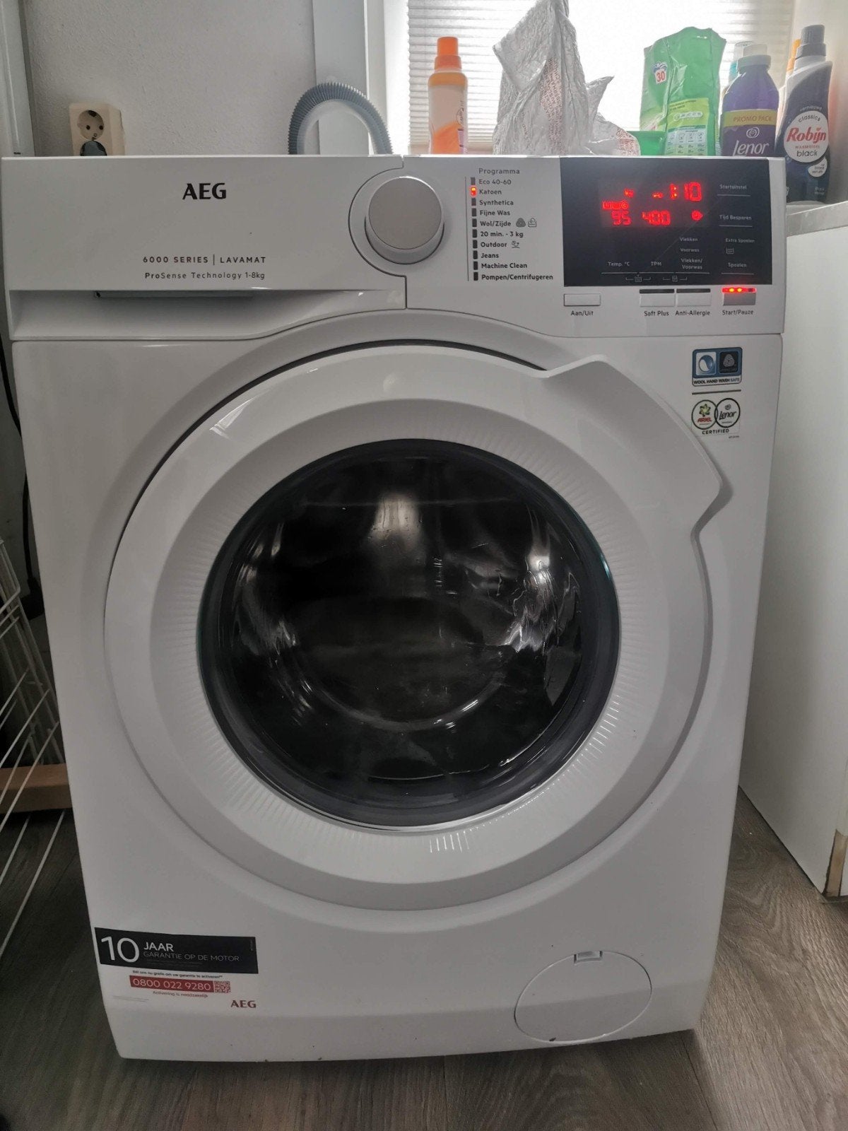 Aeg prosens 6000 wasmachine, Witgoed en Apparatuur, Wasmachines, Ophalen, Minder dan 85 cm, Zo goed als nieuw, Energieklasse A of zuiniger
