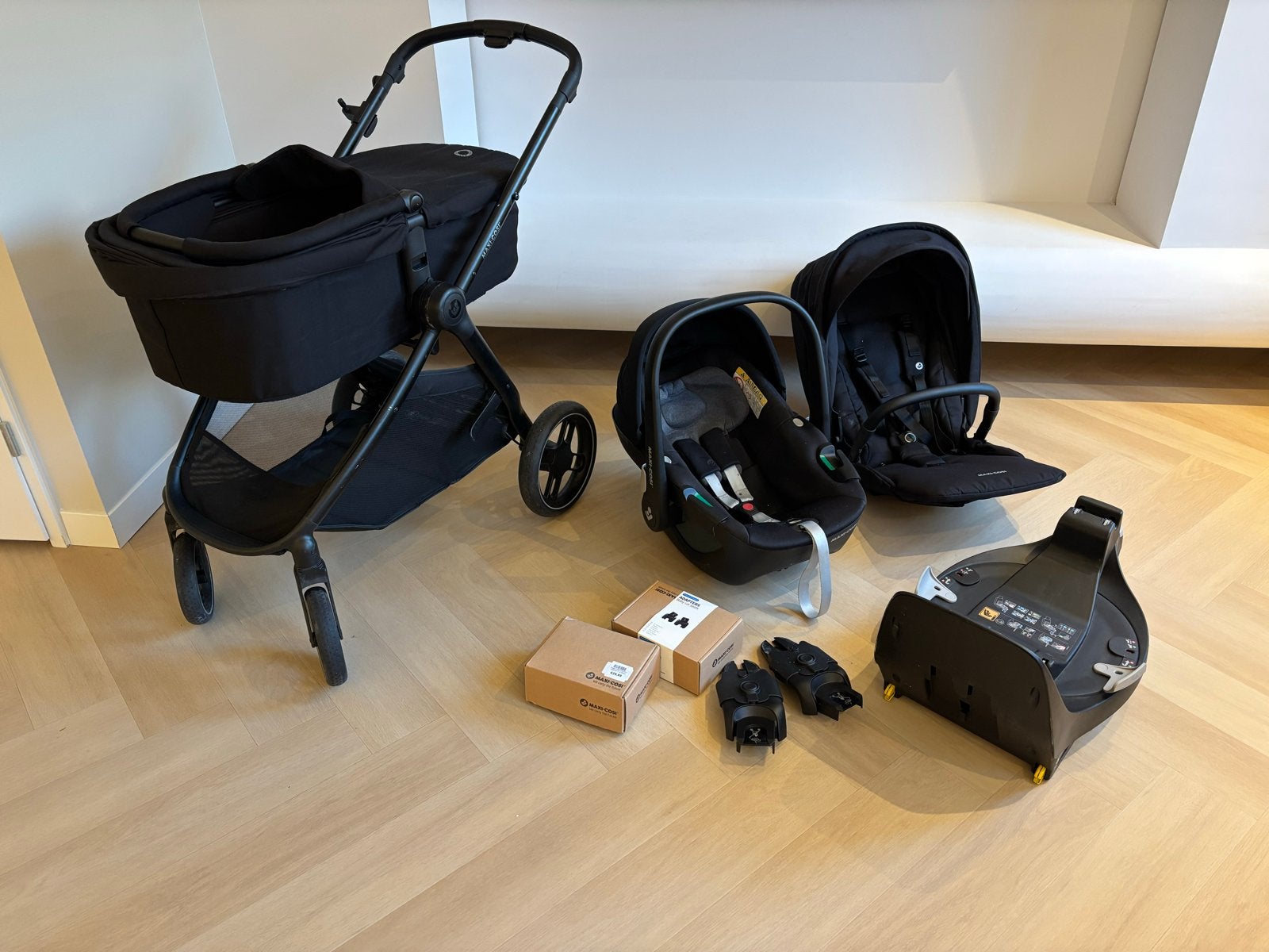 Complete Maxi-Cosi kinderwagen set met autostoel en reiswieg, Kinderen en Baby's, Kinderwagens en Combinaties, Ophalen of Verzenden