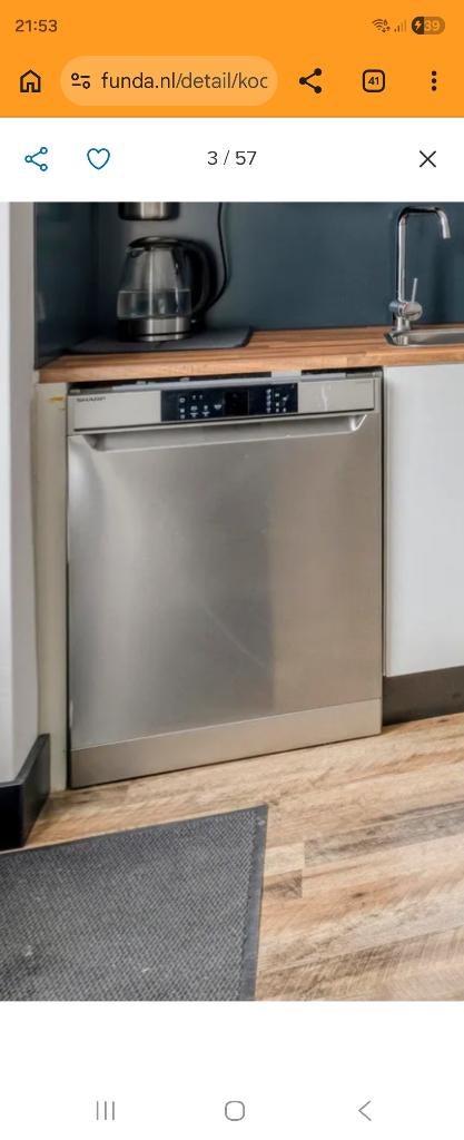 Vaatwasser merk sharp, Witgoed en Apparatuur, Vaatwasmachines, Ophalen of Verzenden, Gebruikt, 85 tot 90 cm