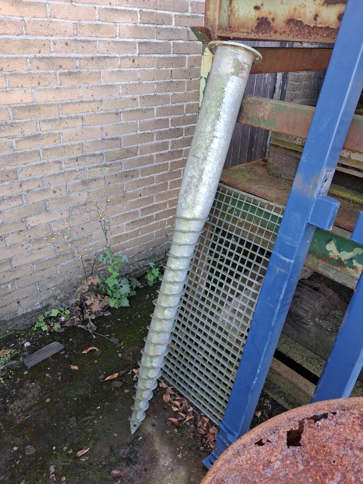 6 Schroefpalen - Ideaal voor fundering of constructie, Ophalen of Verzenden, Gebruikt, 250 cm of meer, Palen