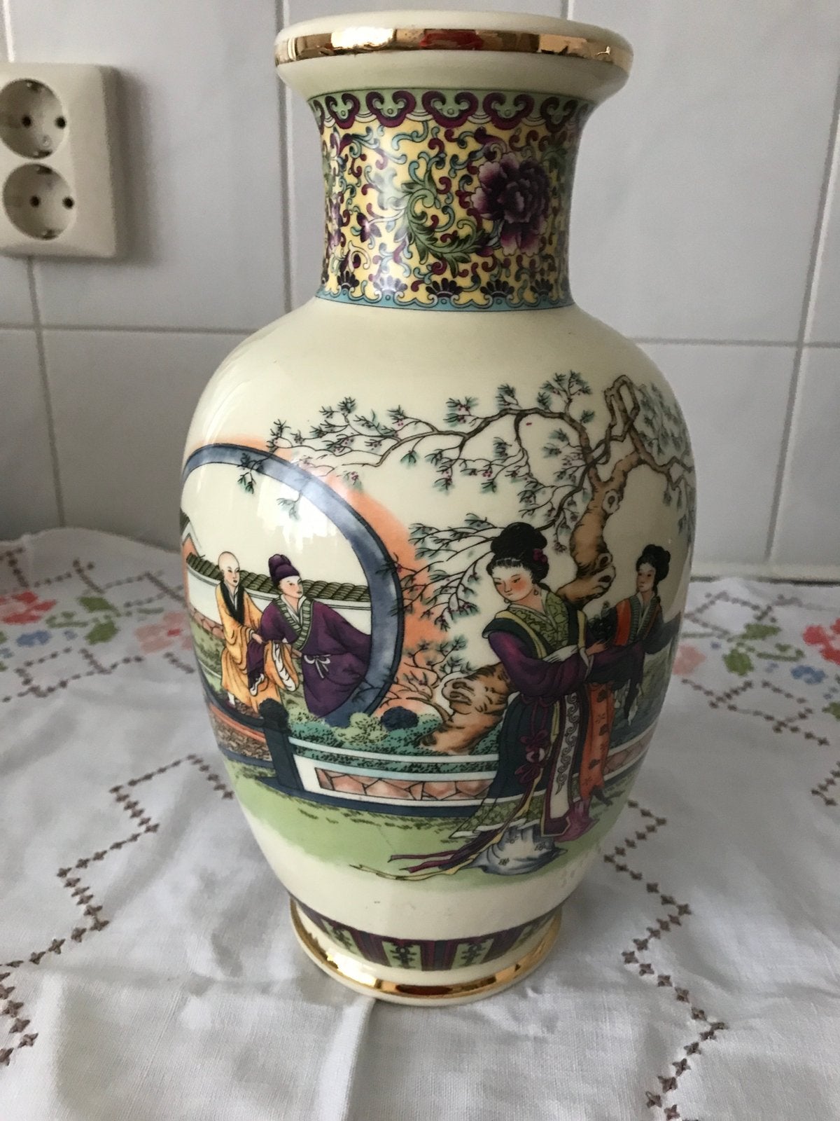 Vintage Chinese vaas, Antiek en Kunst, Antiek | Vazen, Ophalen