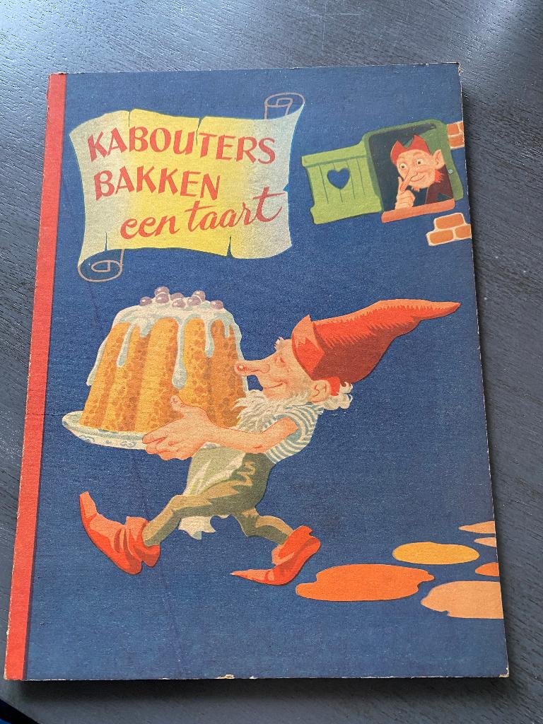 Kabouters bakken een taart (vintage boek), Boeken, Kinderboeken | Jeugd | onder 10 jaar, Ophalen of Verzenden, Gelezen, Fictie algemeen