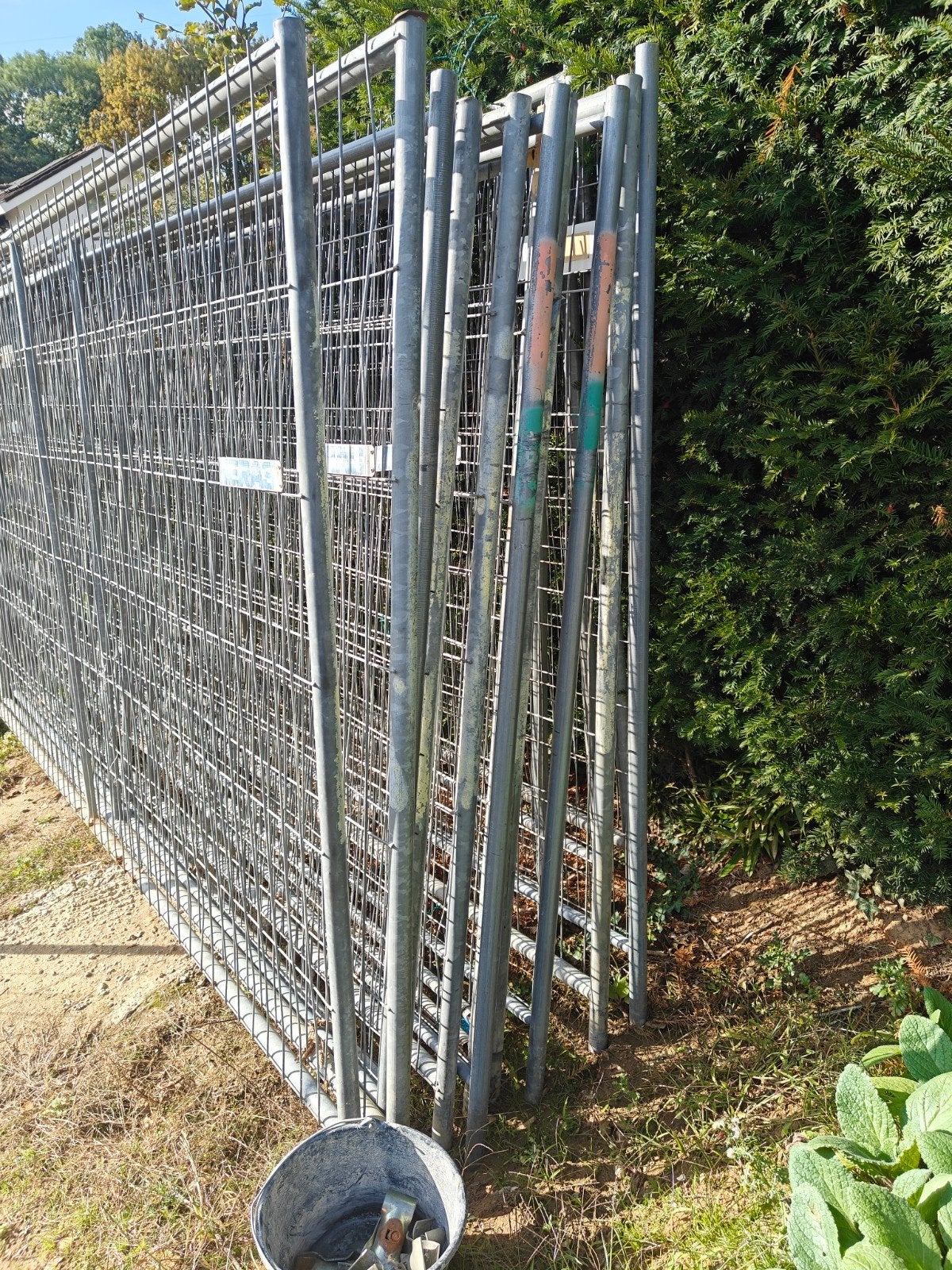 bouwhekken, Ophalen, Gebruikt, IJzer