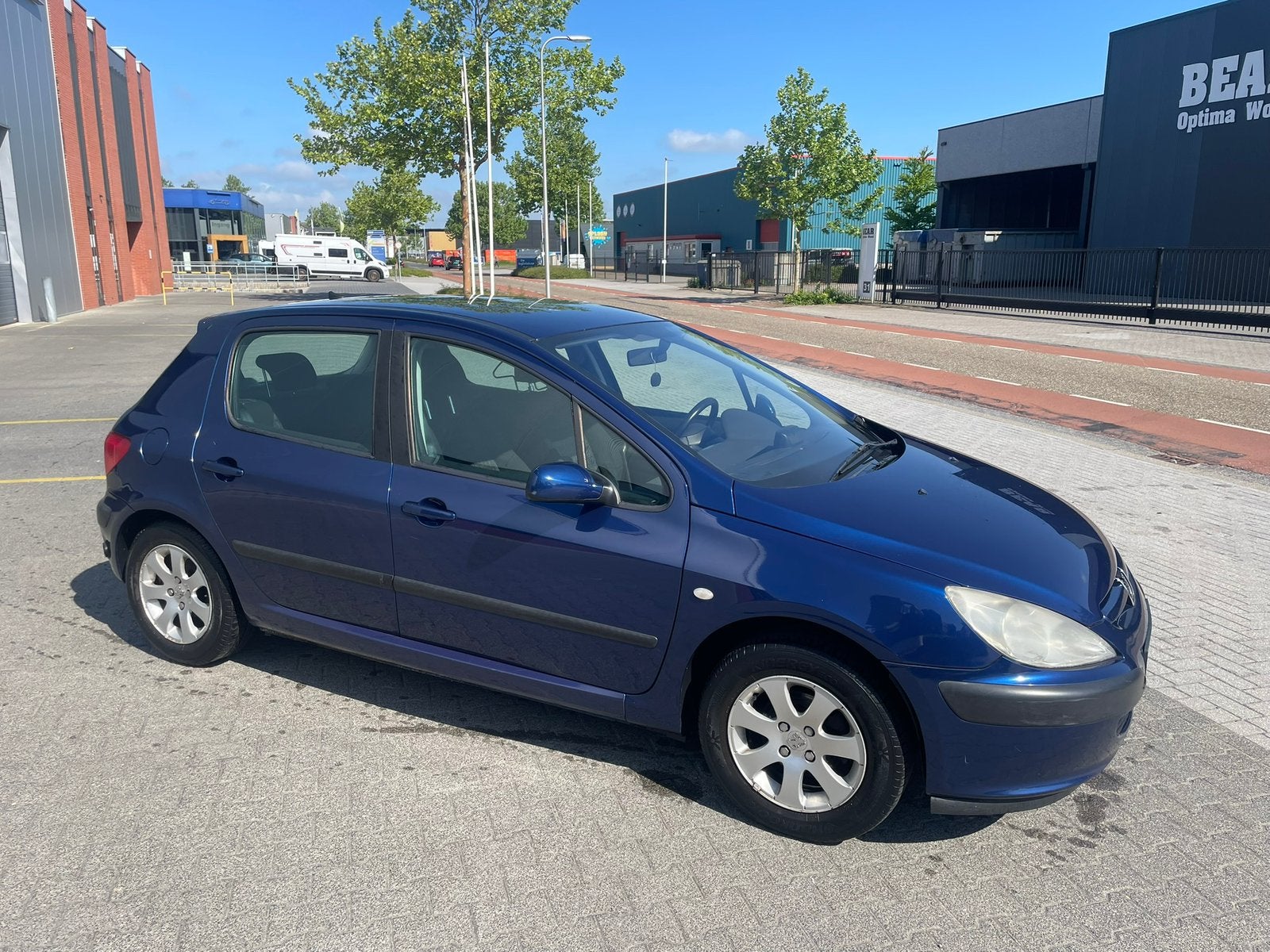 Peugeot 307 1.6 16V XR 5DR 2004 LPG NAVI, Voorwielaandrijving, 4 cilinders, Blauw, 610 kg