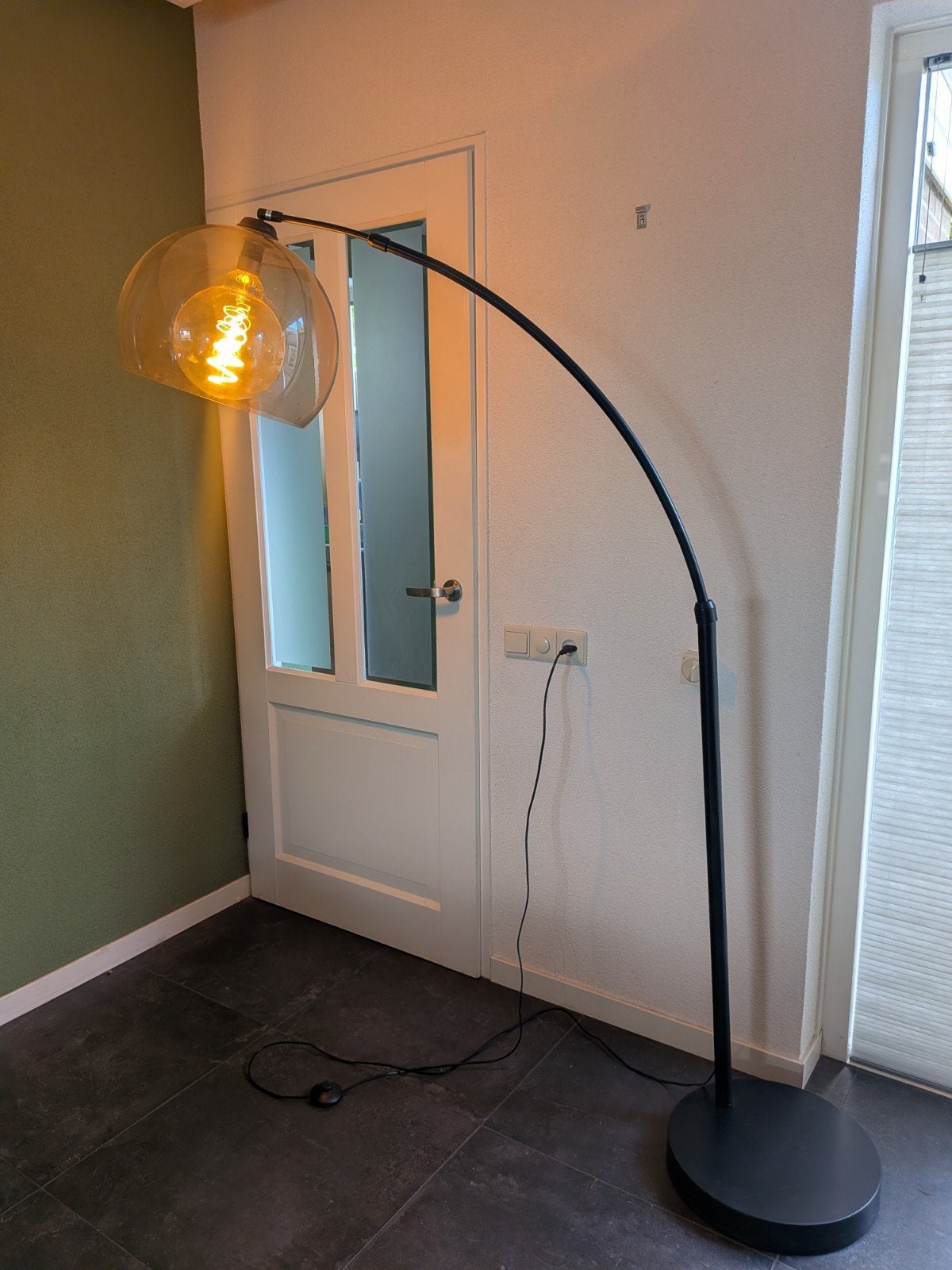 Staande booglamp, Ophalen, Zo goed als nieuw, 150 tot 200 cm