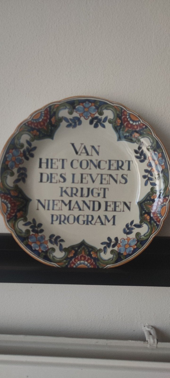 Makkumer Aardewerk Wandbord - Uniek Collectorsitem, Antiek en Kunst, Antiek | Wandborden en Tegels, Ophalen of Verzenden