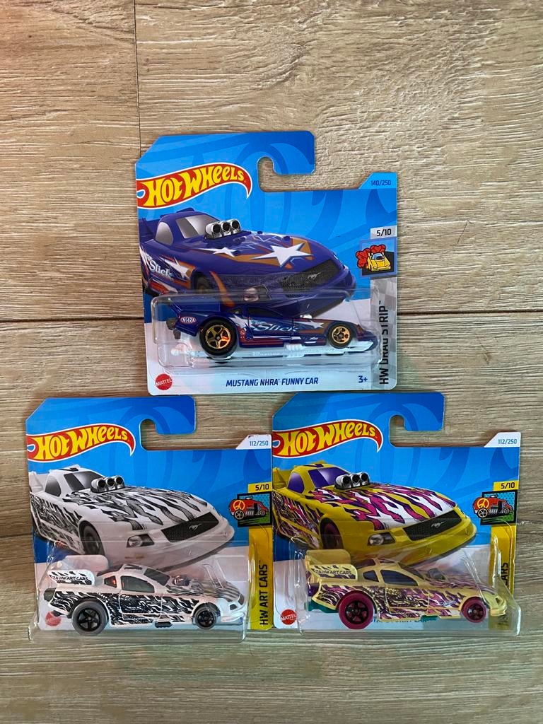 Hot Wheels Ford Mustang Funny Cars, Ophalen of Verzenden, Zo goed als nieuw, Auto