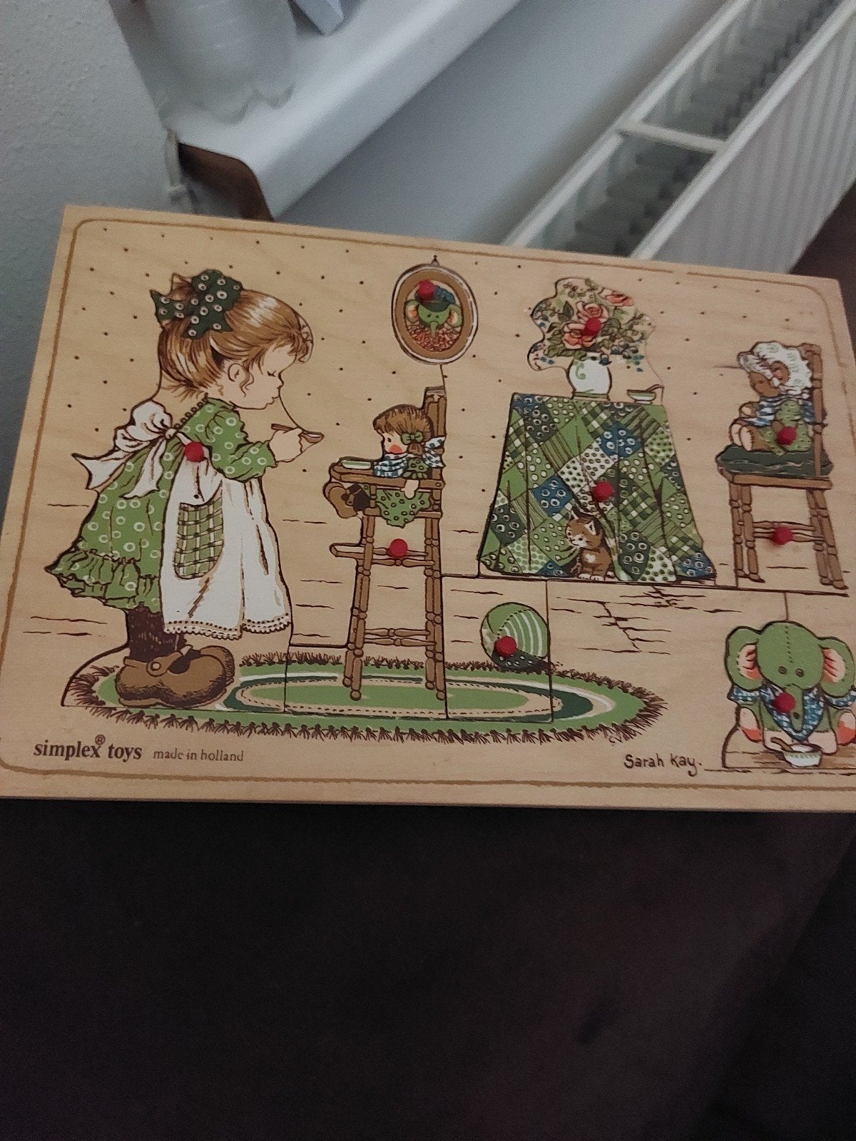 Sarah Kay houten puzzel Simplex toys, Verzamelen, Ophalen of Verzenden, Zo goed als nieuw
