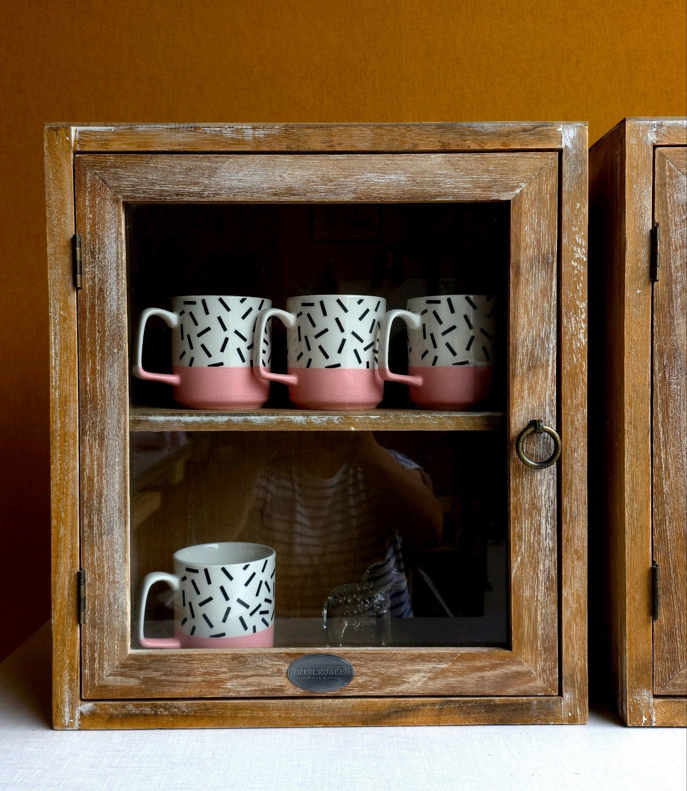 Riverdale Vitrine Kastjes - H45 B40 D20, show kastjes, Hout, Riverdale, Onbekend, Ophalen of Verzenden