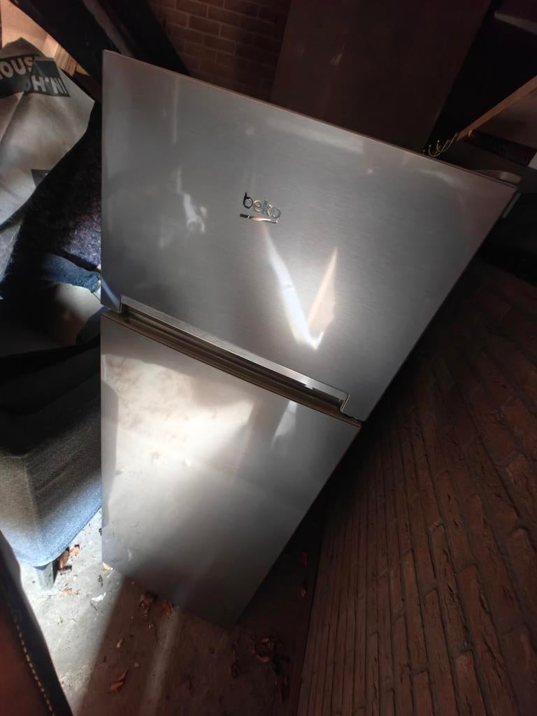 Beko Koelkast met Vriesvak - Zilver, Ophalen, Gebruikt, 200 liter of meer, 140 tot 160 cm