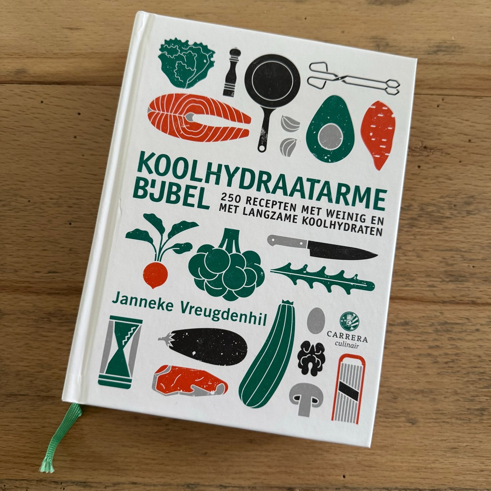 Koolhydraatarme Bijbel - Janneke Vreugdenhil, Boeken, Verzenden, Voorgerechten en Soepen, Zo goed als nieuw, Gezond koken