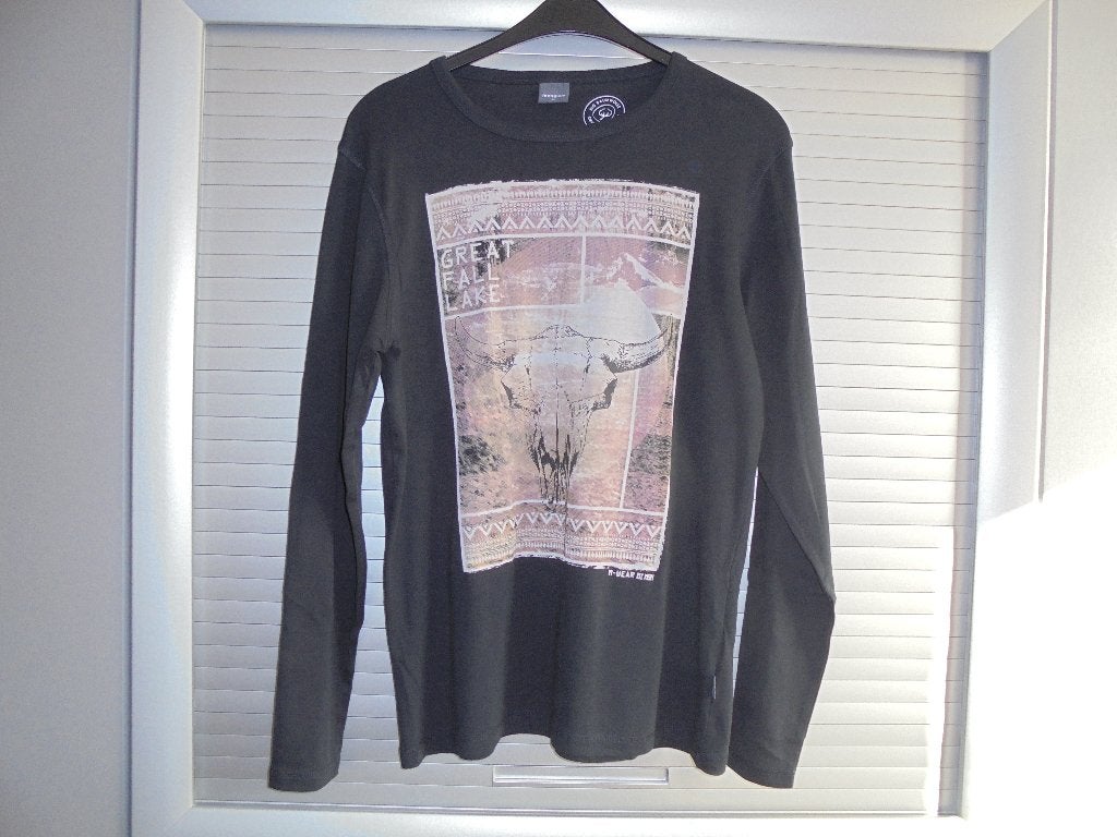 Heren trui manguun maat xl zwart/grijs, Kleding | Heren, Zwart, Maat 56/58 (XL), Ophalen of Verzenden, Gedragen
