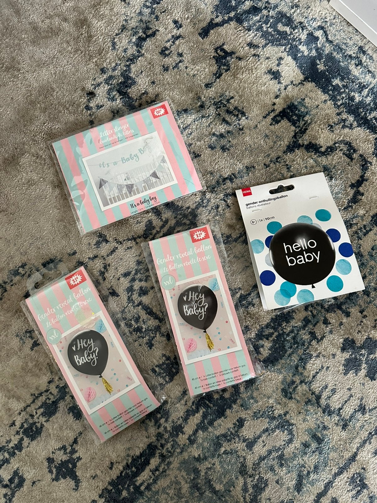 Nieuwe feest versiering gender reveal jongen, Ophalen of Verzenden, Nieuw