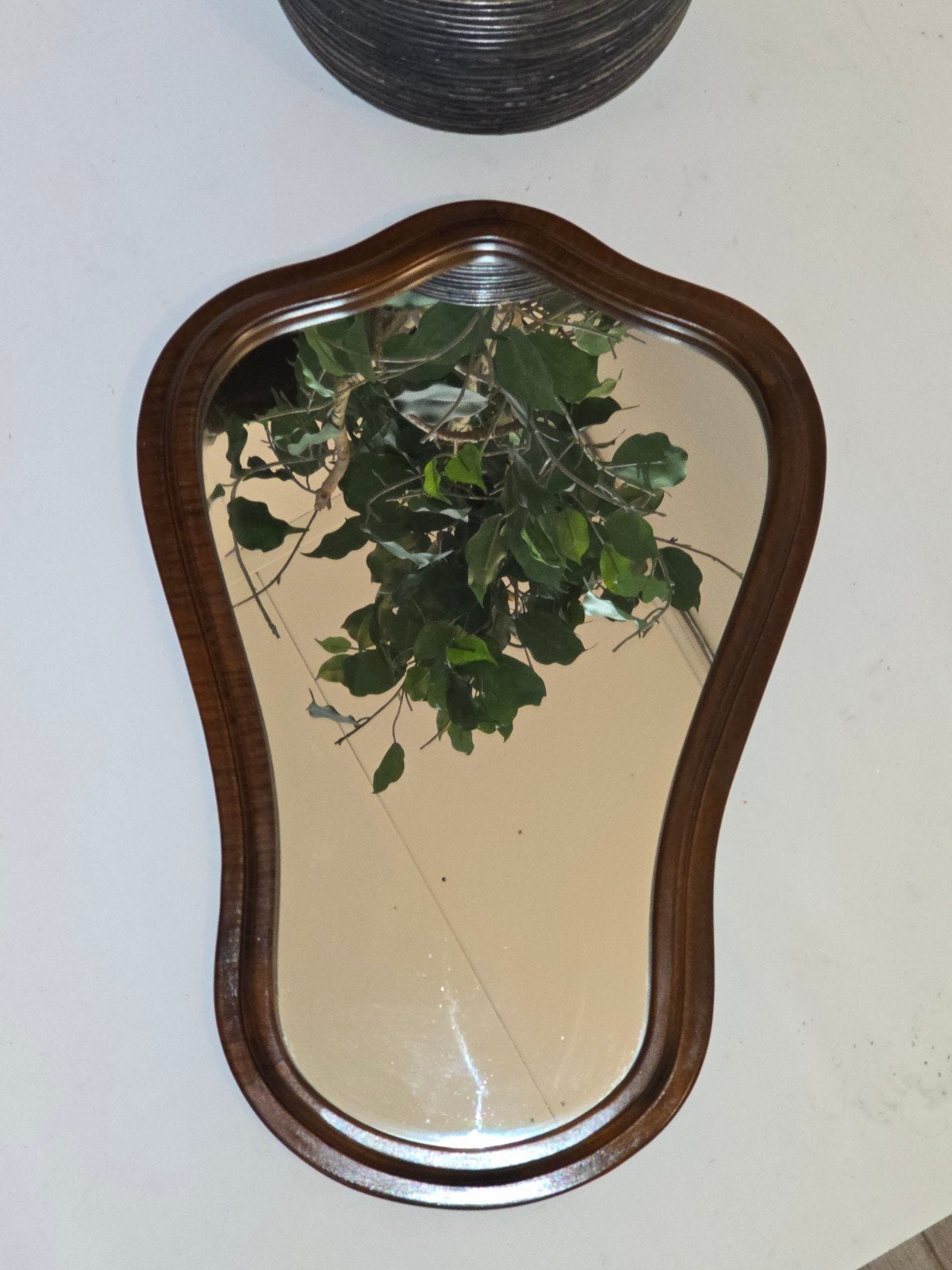 Wandspiegel vintage Hollywood Regency spiegel goud houten, Ophalen, Rechthoekig