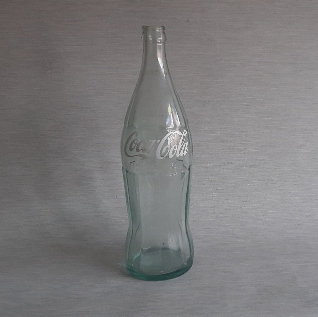 Vintage glas glazen Coca Cola fles, inhoud 0.750 L., Ophalen of Verzenden, Zo goed als nieuw, Verpakking