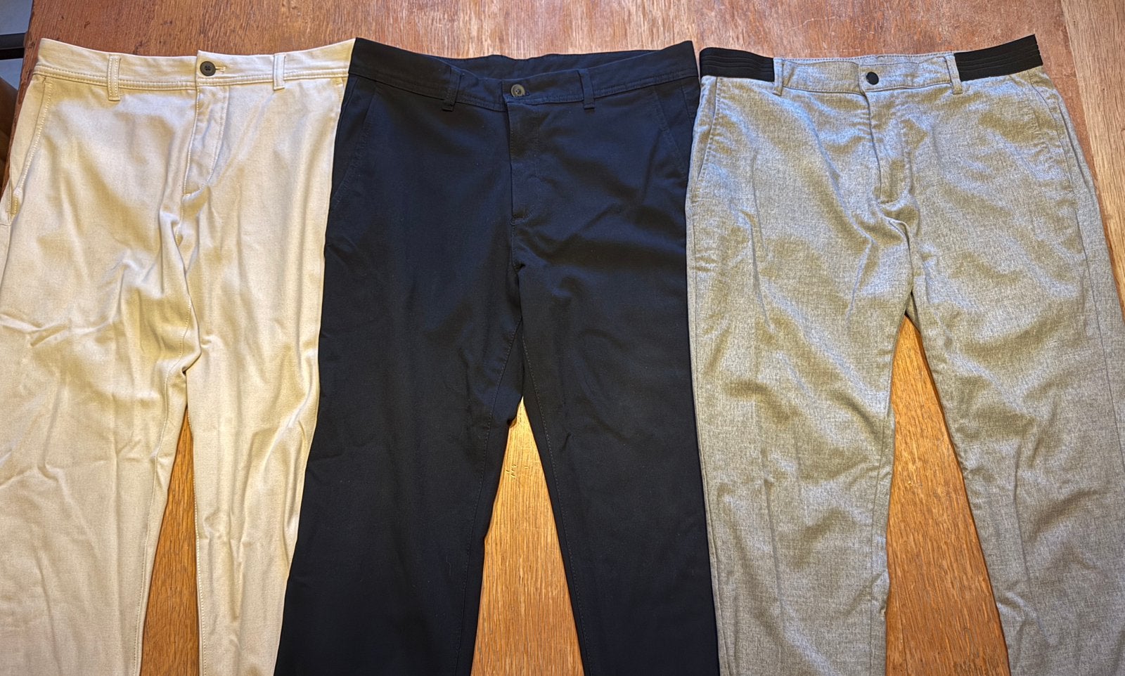 ZARA Pantalons - Grijs, Donkerblauw, Beige, Kleding | Heren, Ophalen of Verzenden, Zo goed als nieuw, Maat 48/50 (M), Meerkleurig