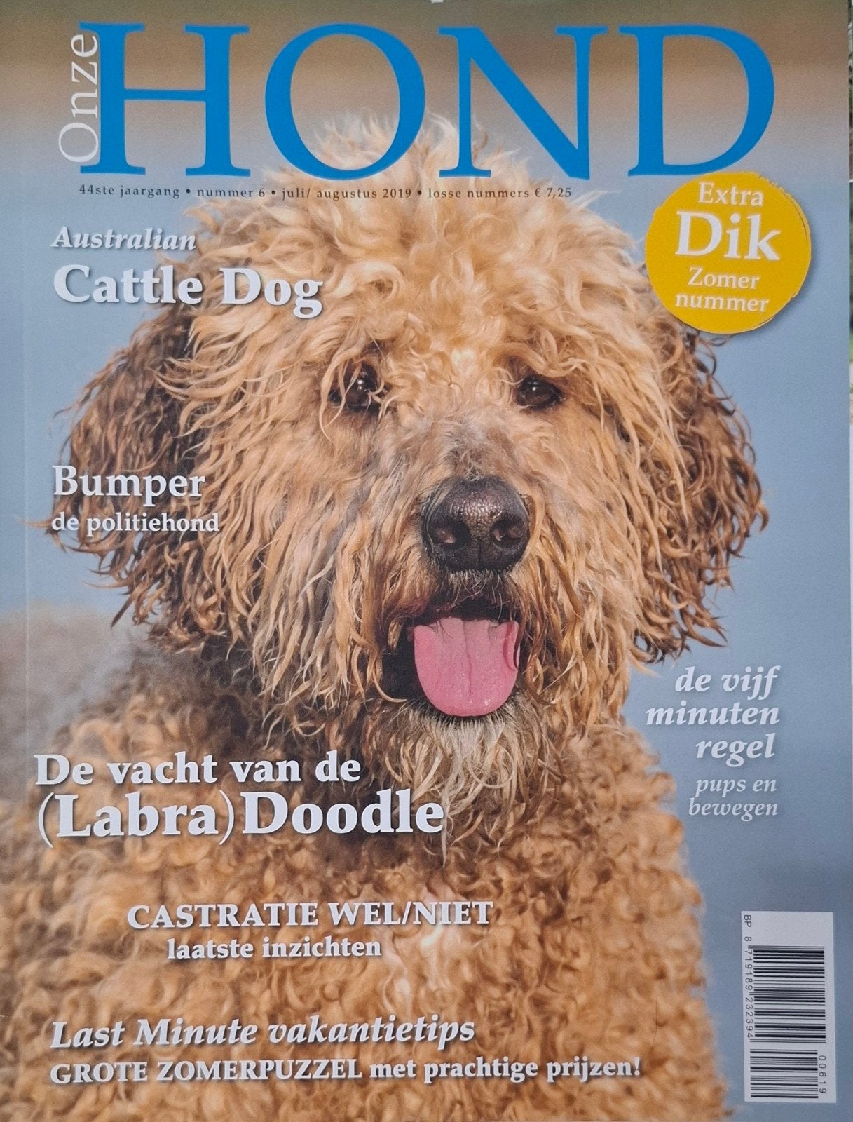 Onze Hond 2019 nr 6 - Australian Cattle Dog - Nieuw, Ophalen of Verzenden, Nieuw, Honden