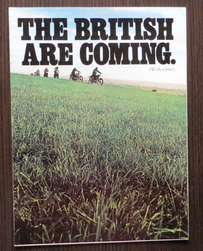 Folder BSA - The British are coming - 1971 - 8 blz, Motoren, Verzenden, Overige merken