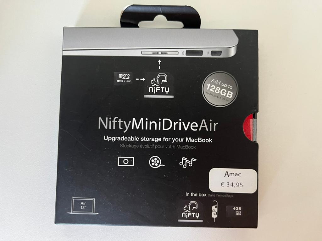 Te koop: Nifty Mini Drive Air, Computers en Software, Apple Macbooks, Ophalen