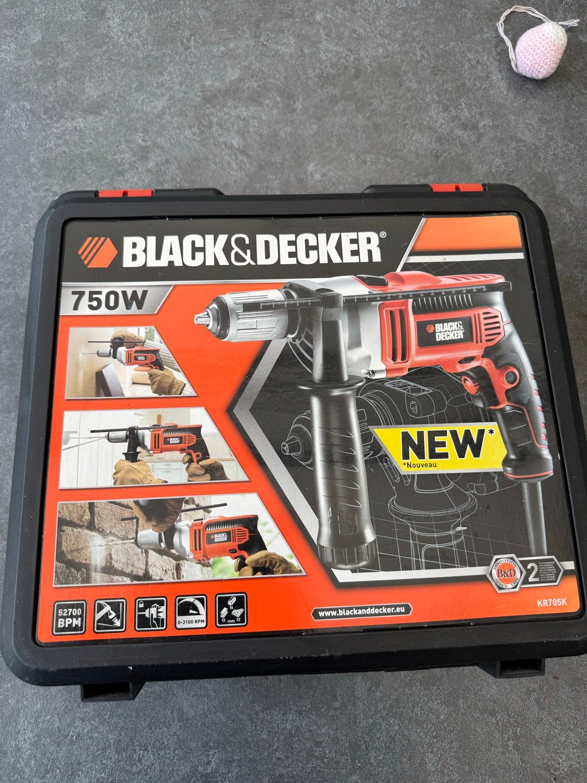 Black & Decker Klopboormachine 750W - Nieuw in koffer, Boormachine, 600 watt of meer, Nieuw, Ophalen of Verzenden
