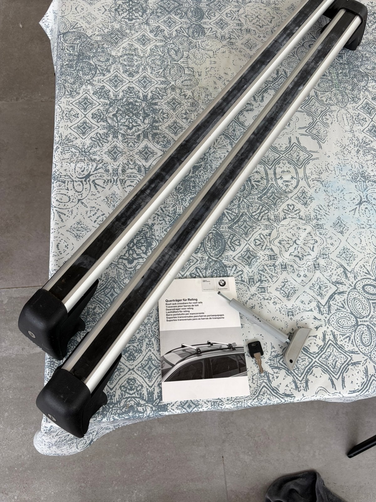 Originele BMW Dakdragers 3 touring E91 ZGAN (lage dakreling), Auto diversen, Dakdragers, Ophalen, Zo goed als nieuw