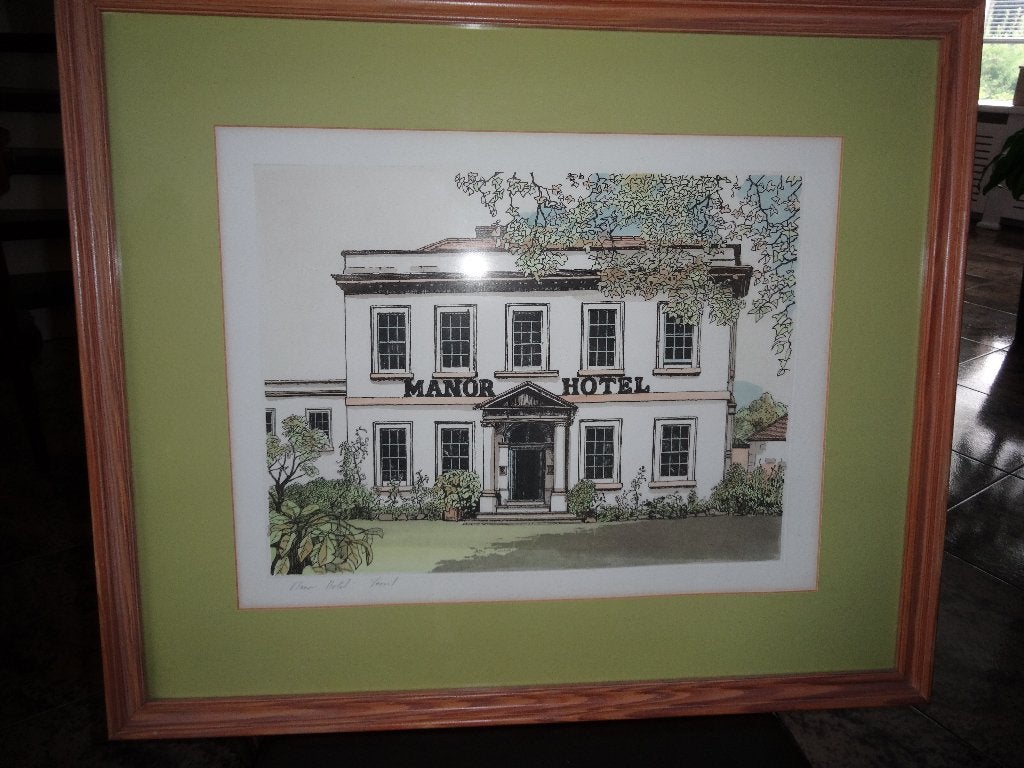 Mooie grote Aquarel Pentekening., Ophalen, Tekening, Aquarel, Gesigneerd