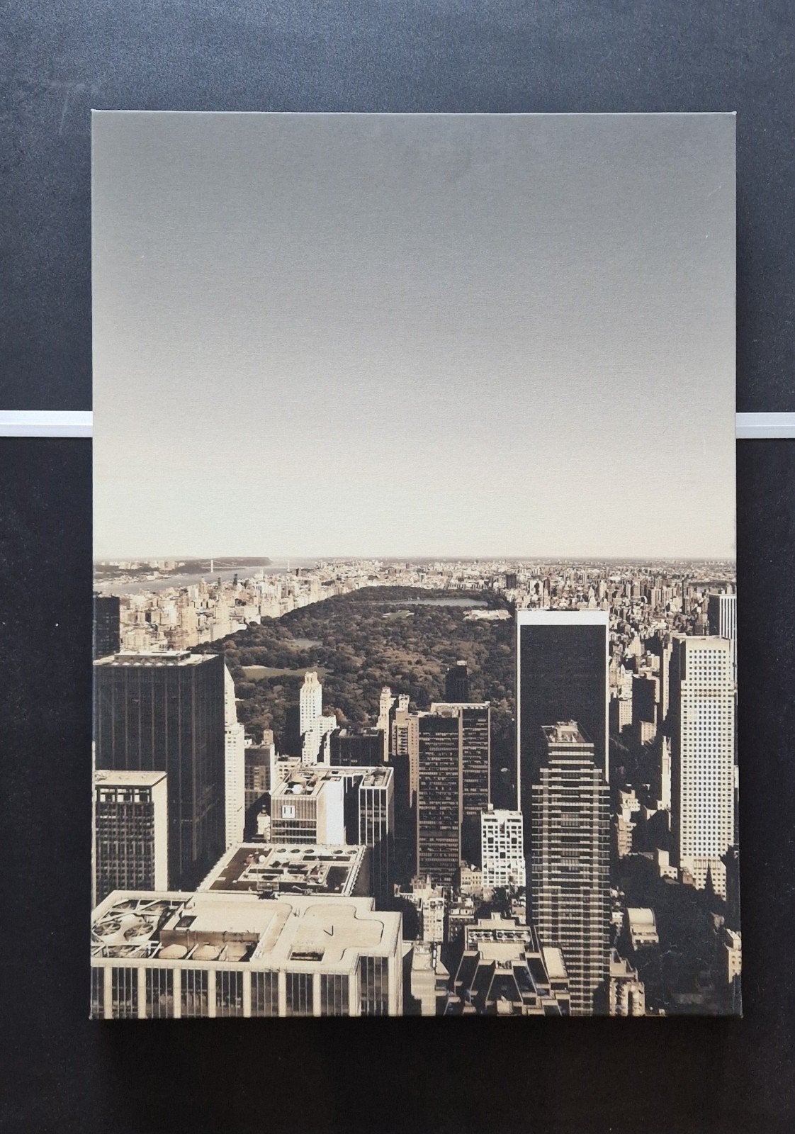 Foto op linnen New York Central Park 70x50 zgan, Ophalen, 50 – 75, Zo goed als nieuw, Foto of Poster