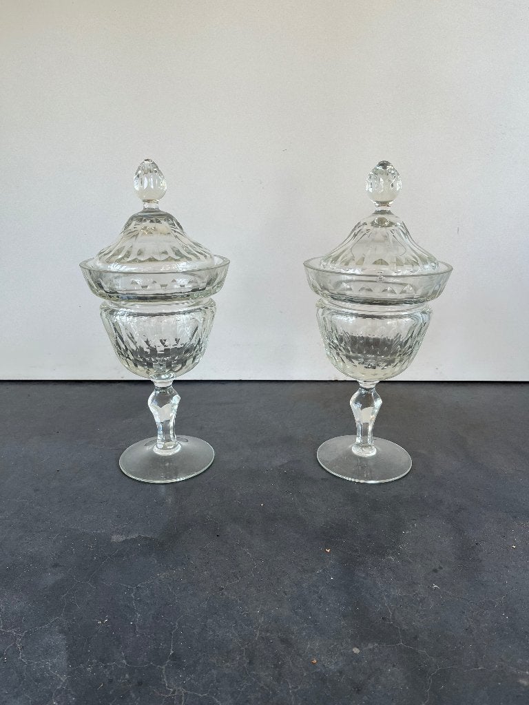 Kristallen potten / vazen / gembercoupes, Ophalen
