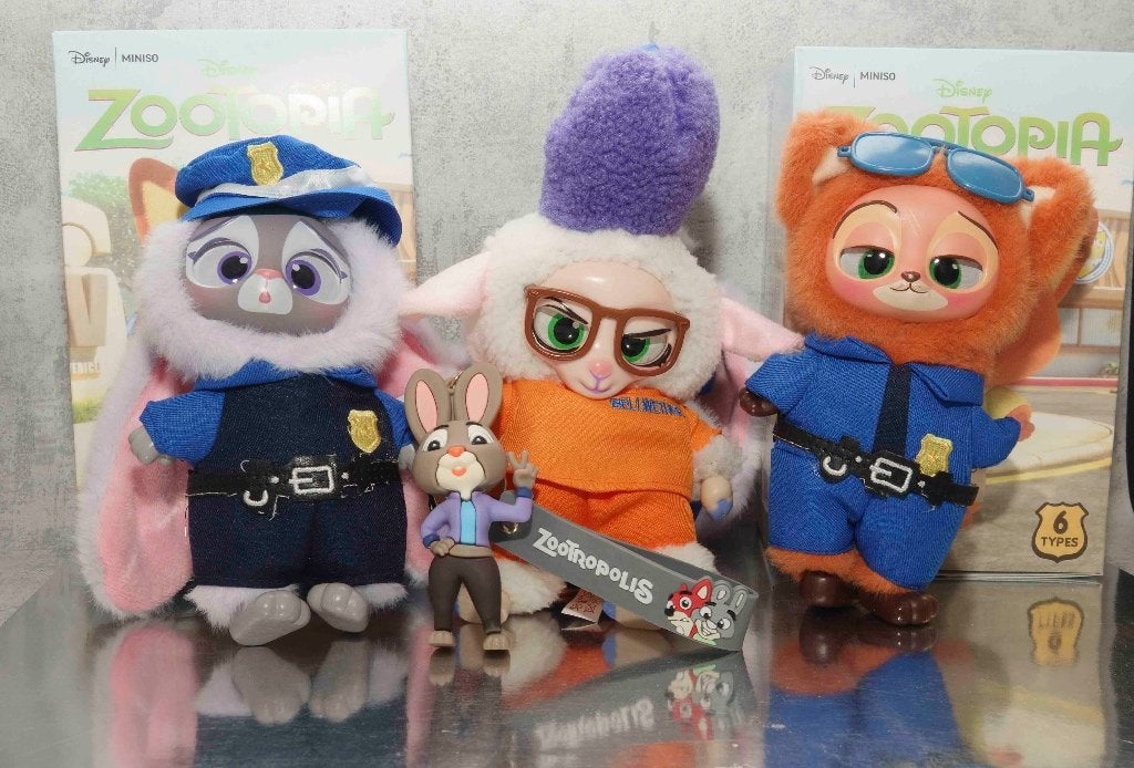 Disney Zootopia MINISO knuffels + sleutelhanger, Ophalen of Verzenden, Nieuw