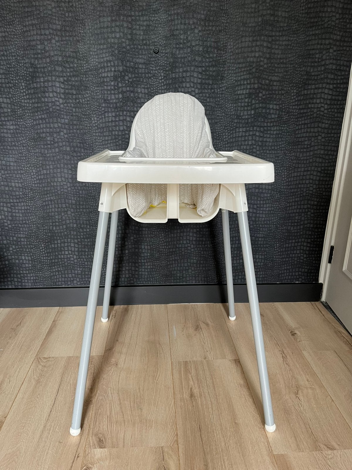 Ikea Antilop kinderstoel met blad en stoelverkleiner, Ophalen, Zo goed als nieuw, Overige typen, Stoelverkleiner