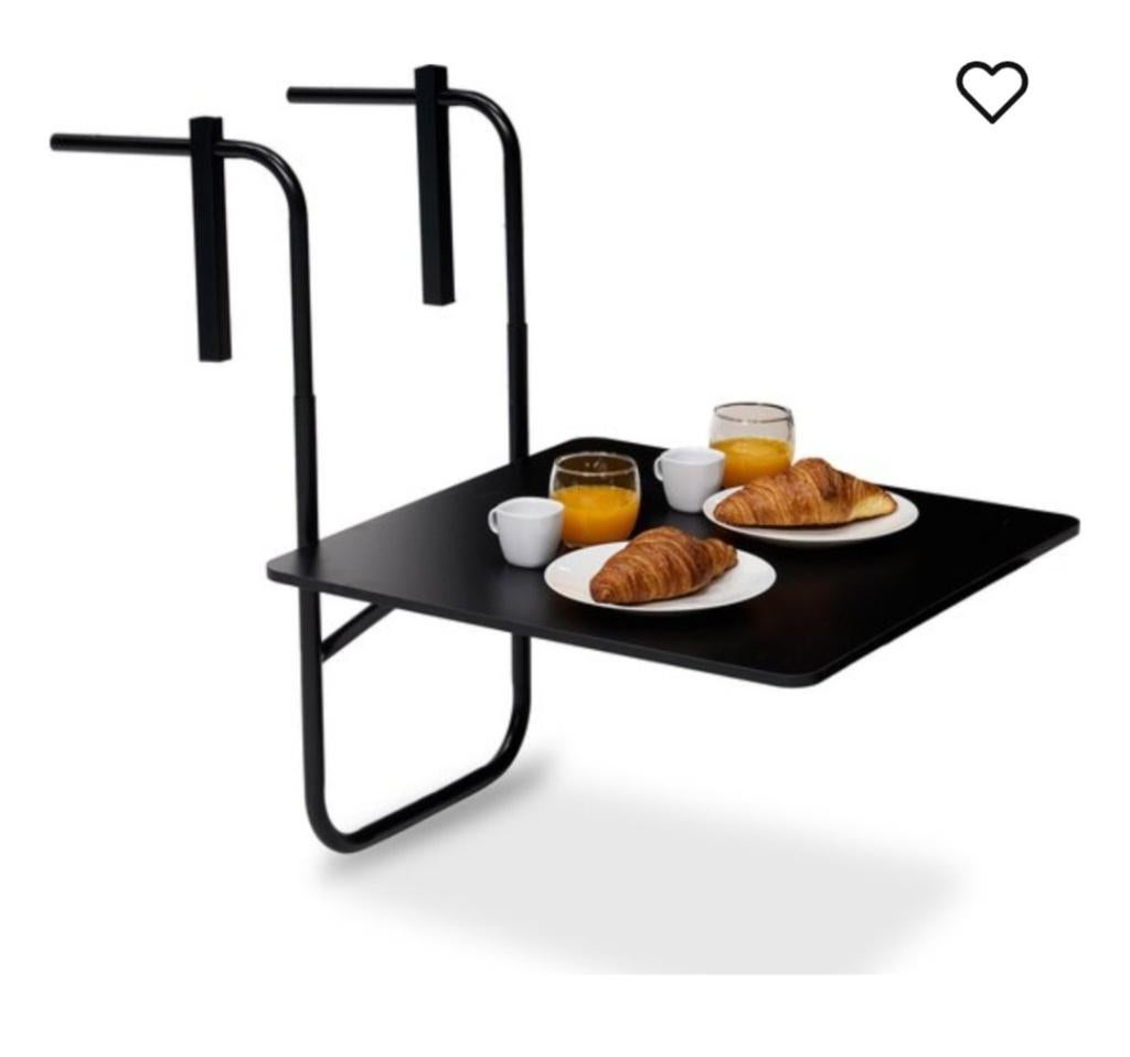 Balkontafel - inklapbaar, Ophalen, Zo goed als nieuw, Rechthoekig, Kunststof