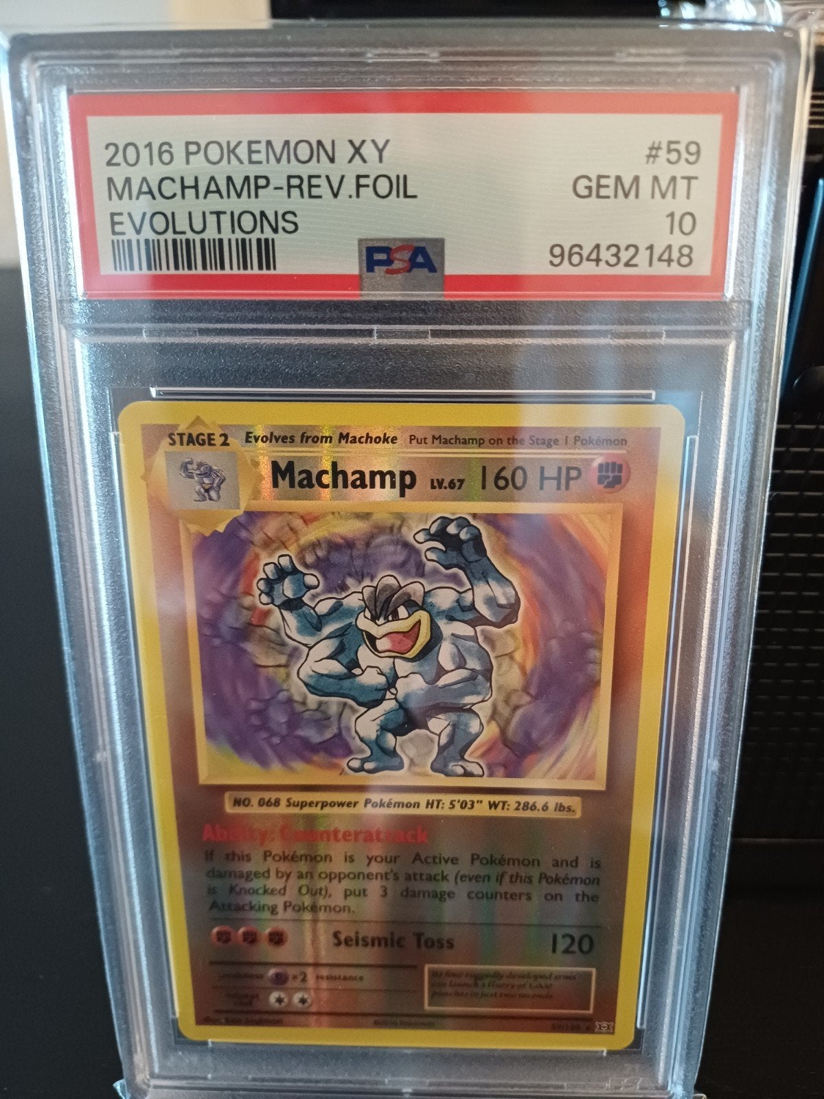 Pokemon Machamp Rev Foil, Ophalen of Verzenden, Nieuw, Losse kaart, Foil