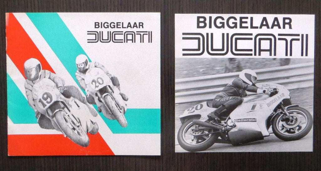 Brochure Biggelaar Ducati + prijslijst 1981 + rijtest SSR, Verzenden, Ducati