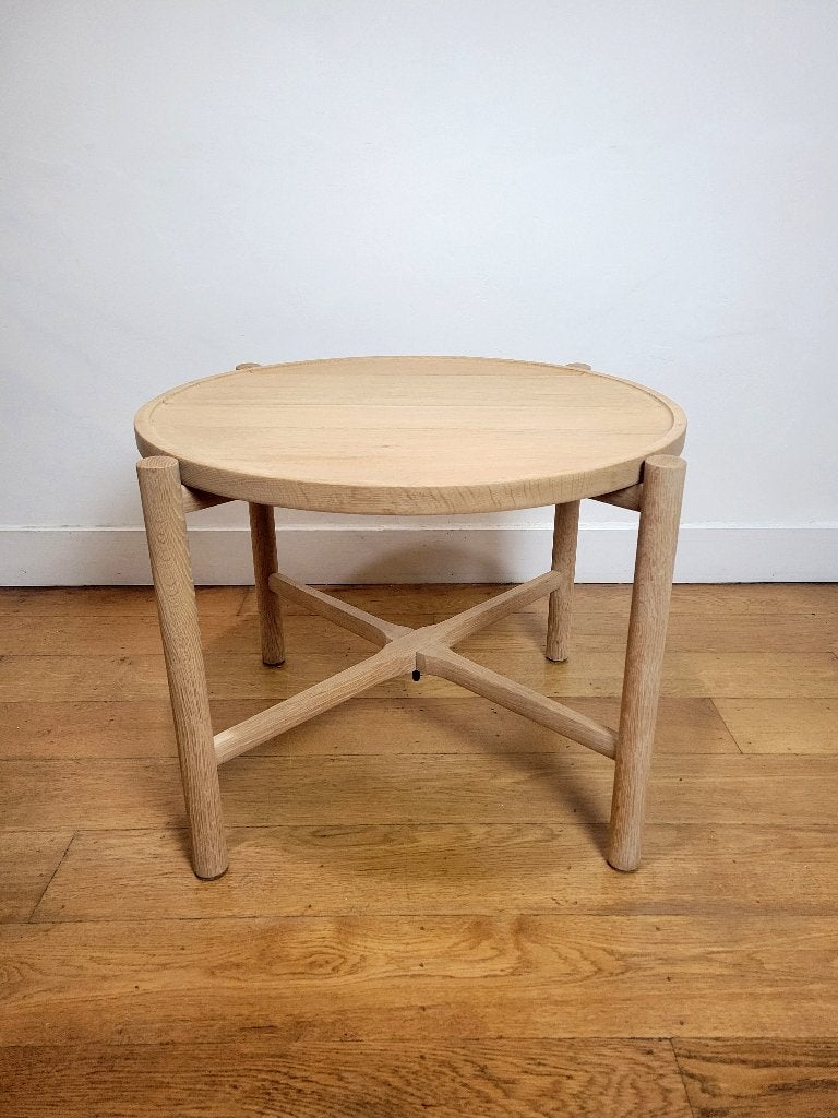 Vintage PP35 bijzettafel van Hans J. Wegner voor PP Møbler, Huis en Inrichting, Ophalen, Gebruikt, 50 tot 100 cm, Vintage design, Mid Century Modern, Deens design